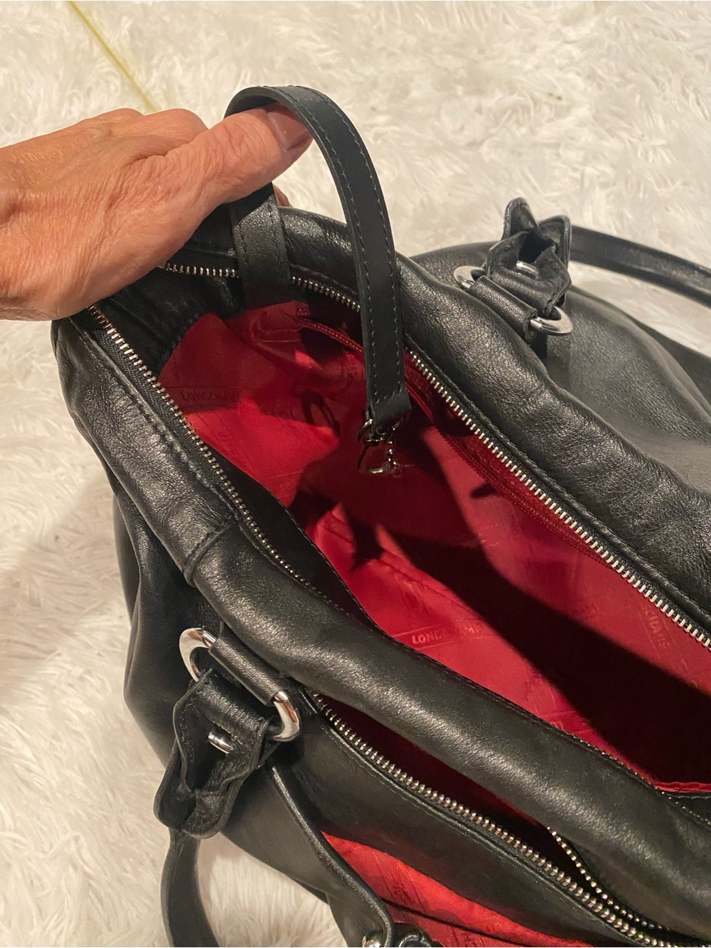 Longchamp large satchel - Picture 8 of 17